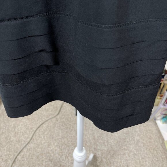 Loft Factory Tank Top Tiered Hem Black Halter M Medium - Picture 5 of 6